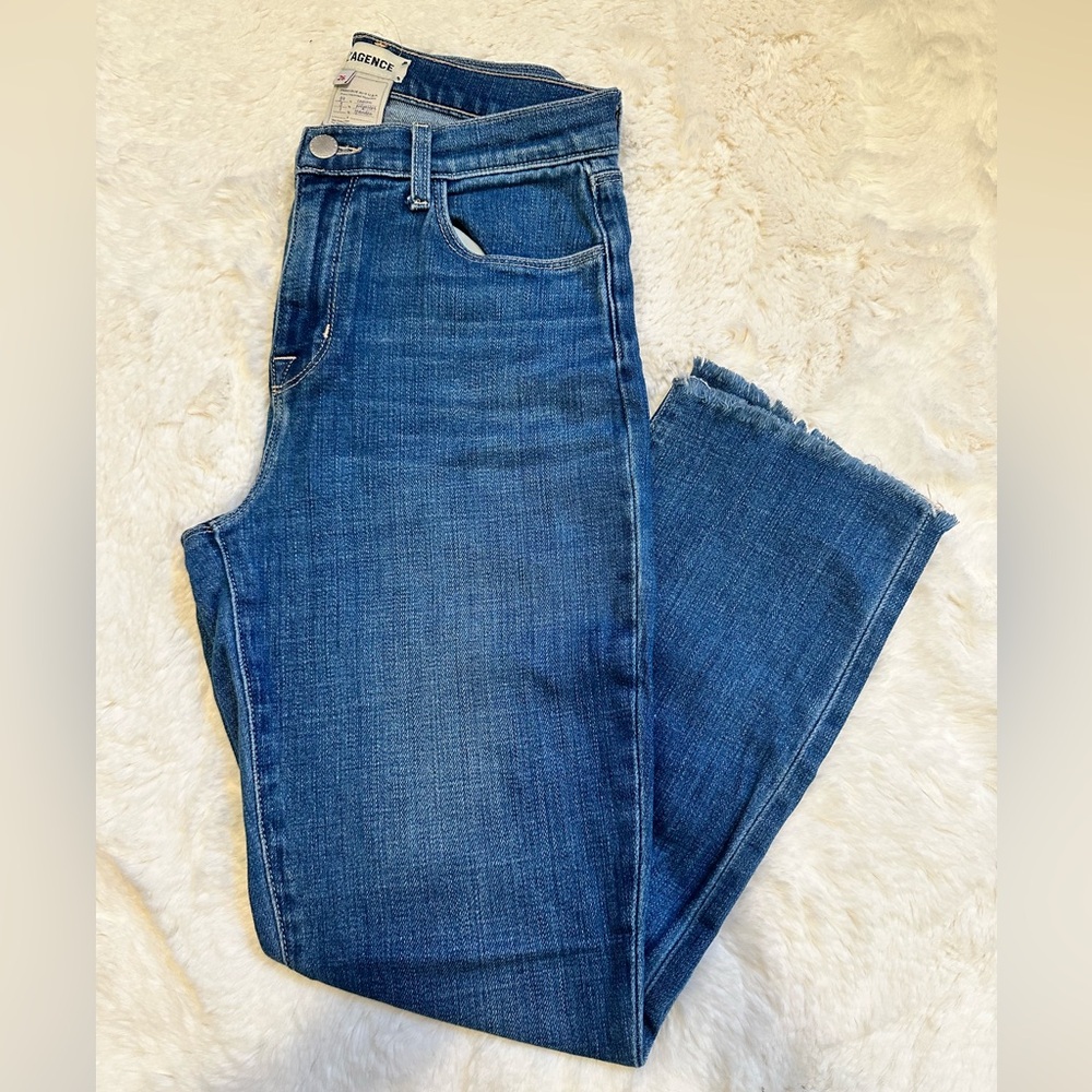 L’AGENCE cropped straight leg jeans size 26